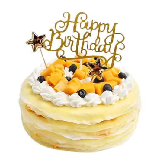 味美特“榴莲千层”水果动物奶油蛋糕-蛋糕上面搭配的水果是芒果-此款蛋糕只有8英寸 商品图0