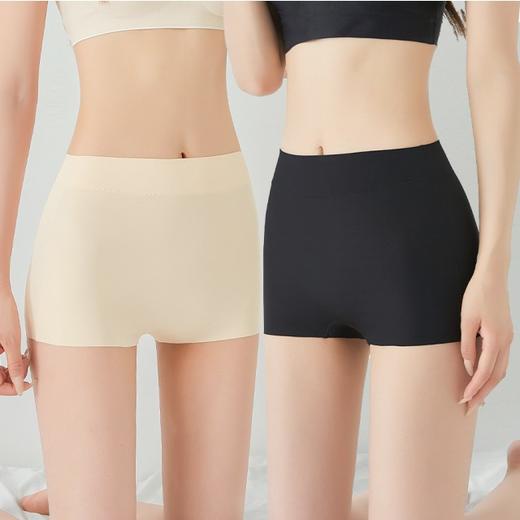 【39.9任选两条！冰丝锦纶加裆女士安全裤】顺滑冰丝凉爽舒适，饼干舒爽亲肤透气，轻薄无痕，舒适高腰不卷边，无痕夏季薄款防走光透气紧身打底内裤短裤 商品图2