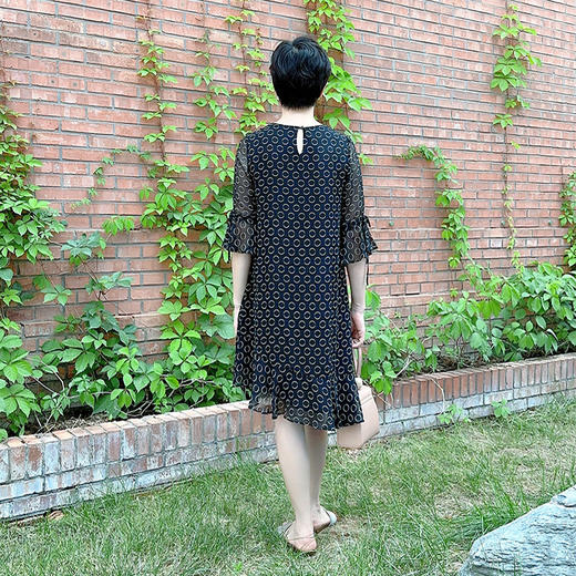 SAINT L’UCK/圣媛女装夏季中长款不规则雪纺连衣裙SA220L32 商品图2