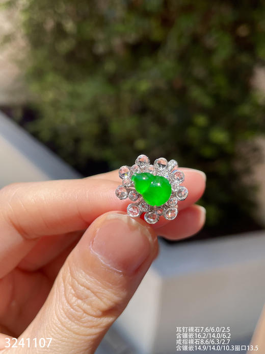 3241107，老坑高冰艳绿葫芦套装。具体价格微信咨询 商品图7