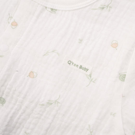 棉果果商场同款夏季新品纱布抗菌家居对开连体衣M201722223311 商品图2