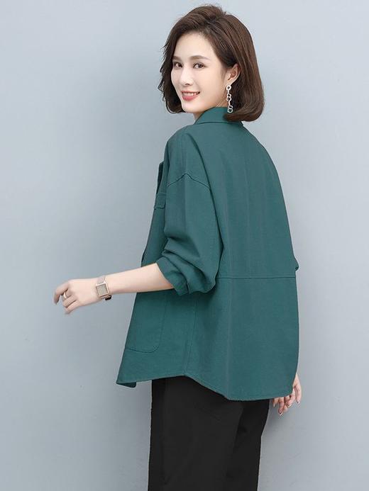 气质西装领外套女，春秋季上新时尚潮流复古文艺风纯色开衫HR-WY31179 商品图4