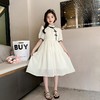 女童汉服连衣裙夏季2023新款夏装童装洋气女孩儿童旗袍裙短袖裙子 商品缩略图3