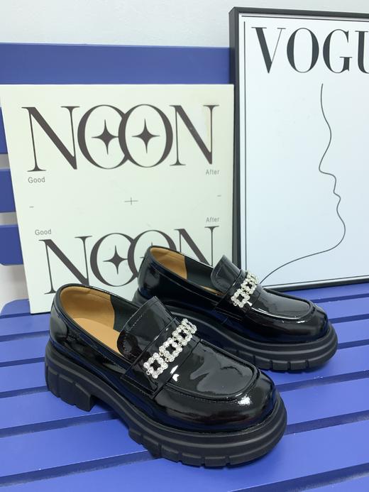 westory2023秋季新款厚底超轻百搭一脚蹬单鞋乐福鞋S23CM74101 商品图1