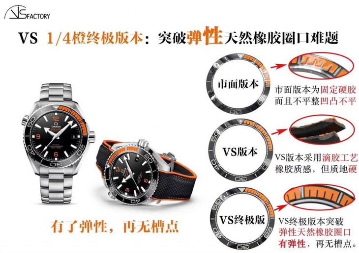 VS厂欧米茄海马海洋宇宙600「四分之一橙」终极版本复刻表评测