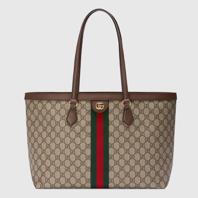 【二】GUCCI 古驰 女士 Ophidia系列 GG Supreme帆布中号托特包 混色 631685 96IWB 8745
