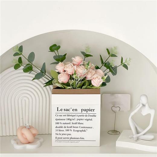 阿素 仿真山茶花花束摄影拍照道具客厅房间室内摆件氛围感装饰品 商品图3