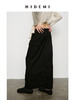 HIDEMI 极简抽绳设计感口袋H型开衩斜纹缎面半身裙 商品缩略图7