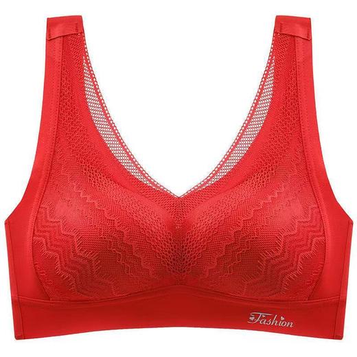 乳胶内衣小胸显大收副乳，调整型无钢圈蕾丝文胸罩薄YEN-02# 商品图5