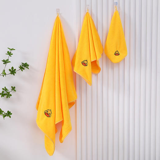 <有书独家>【云朵般柔软 呵护宝宝娇嫩肌肤】小黄鸭毛巾浴巾方巾洗脸巾幼儿园婴儿用品毛巾长方形方巾帕子 商品图3