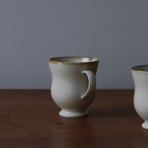 「中国 沈呈呈」米黄釉系列 咖啡杯 马克杯 茶杯 商品图3