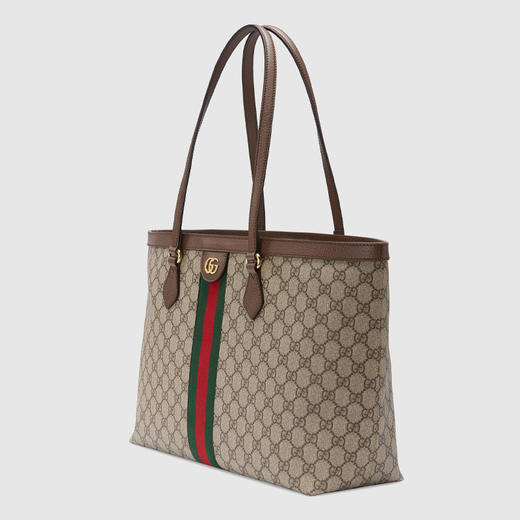 【二】GUCCI 古驰 女士 Ophidia系列 GG Supreme帆布中号托特包 混色 631685 96IWB 8745 商品图1