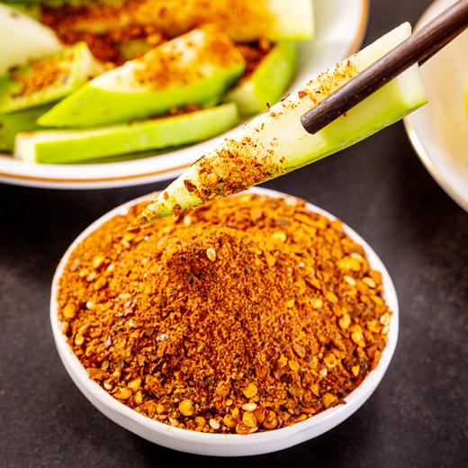 云南特产单山蘸水辣椒面蘸料100g*3袋组合麻辣辣椒粉微辣特香红油辣子 商品图4