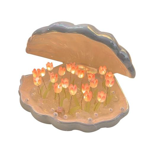 陶瓷贝壳郁金香小夜灯ins创意手工diy制作七夕生日礼物送女生闺蜜 商品图9