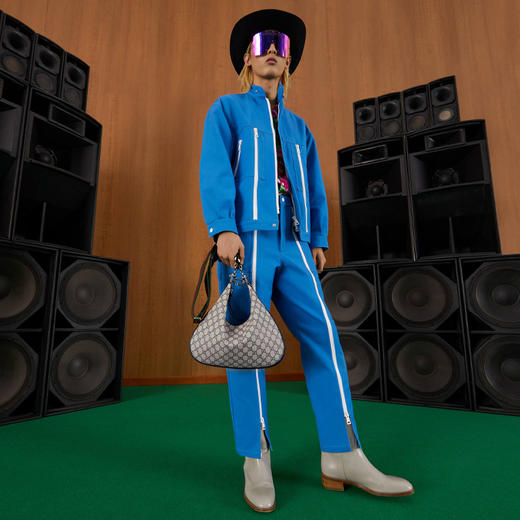 GUCCI 古驰 女士 Attache系列 GG Supreme帆布小号单肩背包 混色 702823 96GRN 4082 商品图3