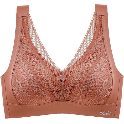 乳胶内衣小胸显大收副乳，调整型无钢圈蕾丝文胸罩薄YEN-02# 商品图4