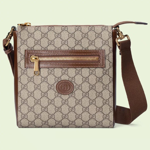 GUCCI 古驰 男士 GG Supreme帆布 邮差包 混色 681021 92THG 8563 商品图0