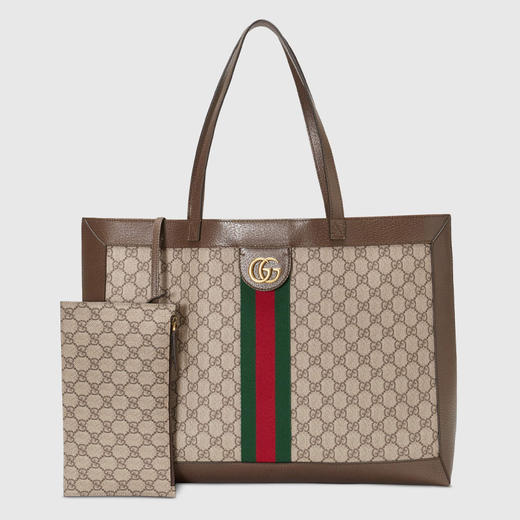GUCCI 古驰 女士 Ophidia系列 GG Supreme帆布托特包 混色 547947 9IK3T 8745 商品图0