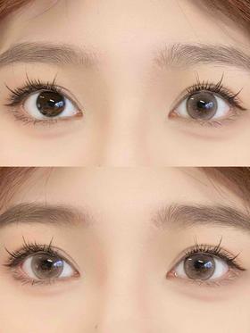 【日抛和年抛】奶油雾灰 年抛是voki voki品牌 日抛是  boom pop| 中直径14.2，着色13.4 仅供参考  | 【同品牌多副更划算,选款完整色板在详情页】 ，boompop