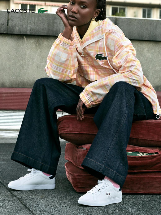 【海南专供价】Lacoste法国鳄鱼女士小白鞋低帮鞋运动鞋45SFA0084 商品图2