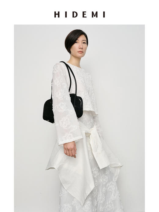 HIDEMI 立体软雕塑花朵系列短款上衣/半身裙 商品图4