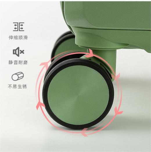 【便捷大容量❗️新款小清新行李箱】轻奢日系行李箱，结实耐用又美观大方，万向轮行走更轻松，密码锁保障旅途安全，旅行常备。 商品图2