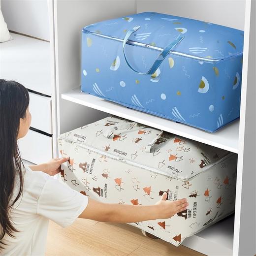 【衣物整理常备！收纳超省心】日式无纺布收纳袋，轻松搬家杂物，整理卧室。被子收纳杂物棉被衣服的袋子衣物整理日式搬家卧室无纺布棉被袋家庭整理 商品图0