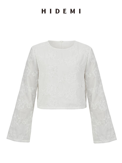 HIDEMI 立体软雕塑花朵系列短款上衣/半身裙 商品图7