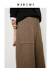 HIDEMI 显瘦极简中低腰中装感直筒中裤 卡其色/墨绿色/黑色 商品缩略图11