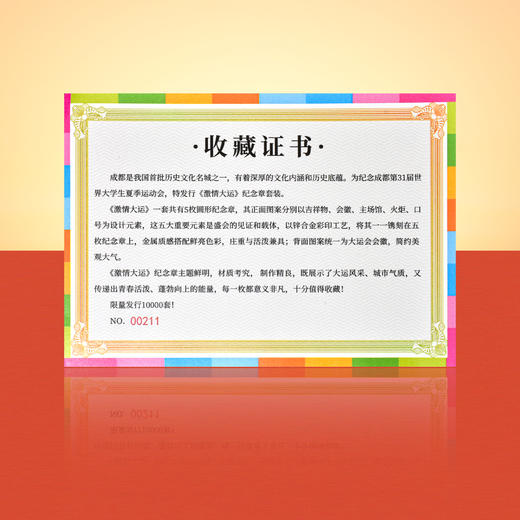 【预定】2023世界大运会纪念章（全套5枚） 商品图9