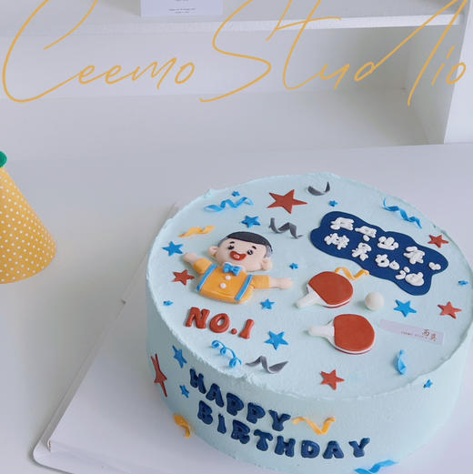 乒乓少年🏓️ 蛋糕 翻糖装饰 商品图1