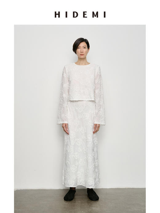 HIDEMI 立体软雕塑花朵系列短款上衣/半身裙 商品图1