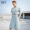 IWY/新款高端主持人上镜正装连衣裙女夏季短袖工作服A型232023Q1+232023D1 商品缩略图3