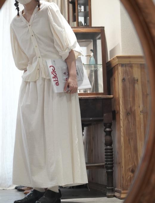 elsa esturgie 奶白结袖衬衫上衣 商品图4