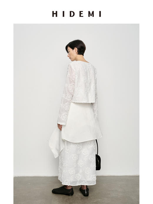 HIDEMI 立体软雕塑花朵系列短款上衣/半身裙 商品图6