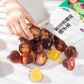【6袋装】古田森梨花百香果梅子果冻 消火解暑 滑嫩爆汁 一口一个贼拉爽  无脂 无香精  三种口味 梅子果冻/梨脯果冻/海石花百香果果冻   375g/袋 （约15颗）