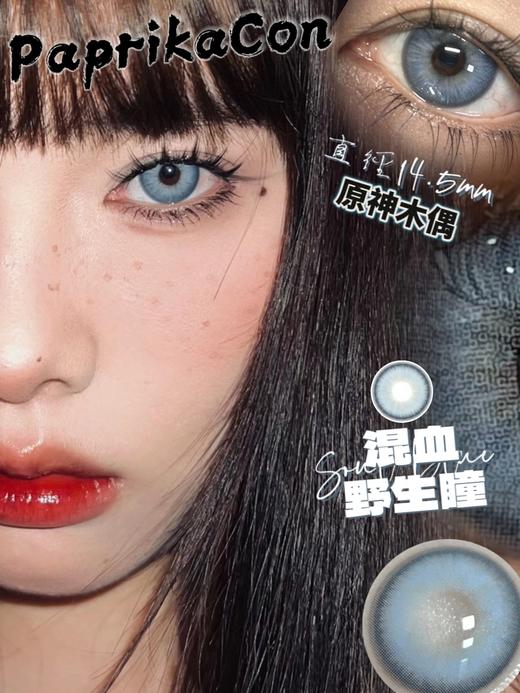 paprikacon半年抛 原神木偶 超混血蓝色 14.5mm 含硅水凝胶 abu实拍试色 商品图1