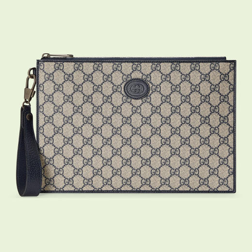 【一】GUCCI 古驰 女士 GG Supreme帆布手拿包 混色 672953 K9GSN 4075 商品图0