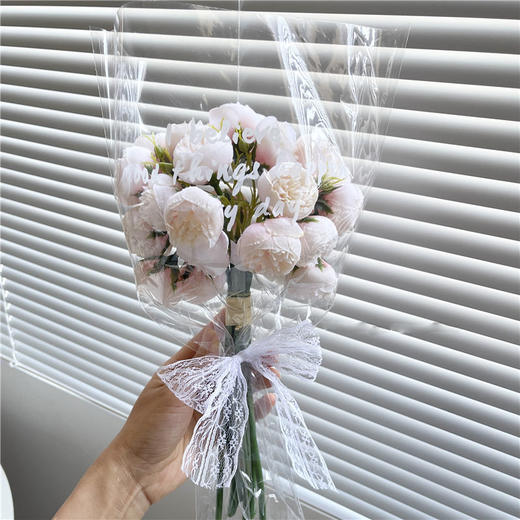 阿素 仿真山茶花花束摄影拍照道具客厅房间室内摆件氛围感装饰品 商品图4