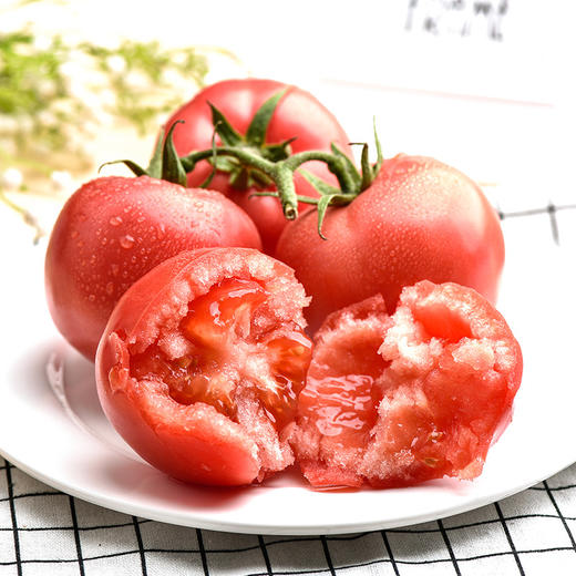 【超值5斤装！普罗旺斯西红柿】鲜艳、肥厚， 5斤沙瓢番茄生吃洋柿子，新鲜蔬菜水果每一口都能感受到丰富多彩的味道，让你在繁忙的城市里品尝到健康的滋味-觅食坊健康 商品图3