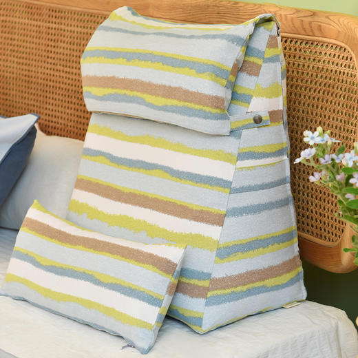 海洋条纹系列及扣款床头沙发软包腰靠 商品图1