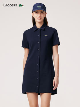 【海南专供价】Lacoste法国鳄鱼女装休闲百搭休闲POLO连衣裙EF6922-98