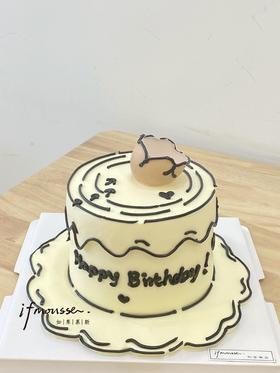 「4寸」二次元蛋糕  破壳日快乐