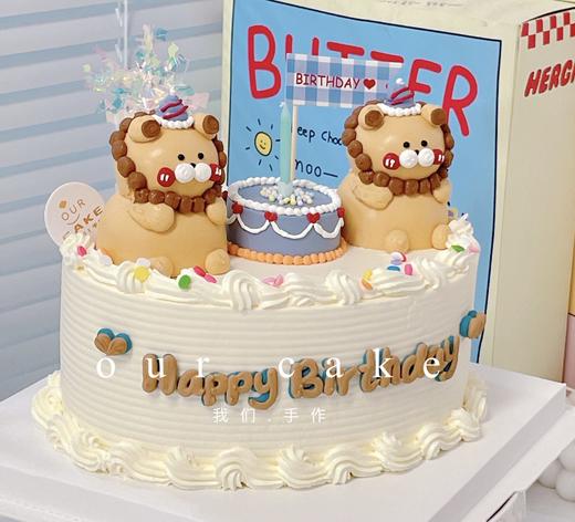 椭圆形小狮子/狮子座复古蛋糕-低糖处理无添加 商品图1