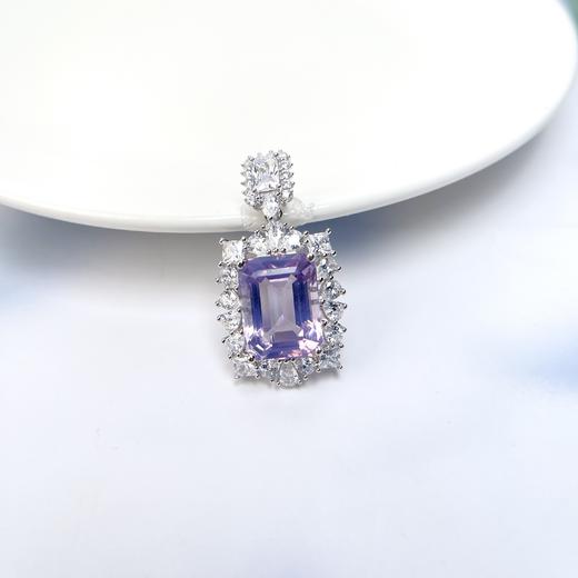 紫水晶吊坠-薰衣草方形 商品图1