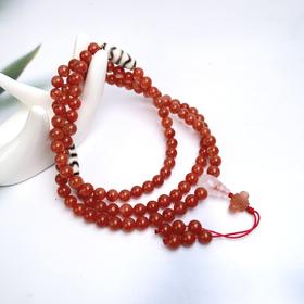 南红项链-佛珠虎牙圆珠