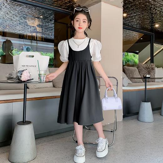 女童夏装连衣裙2023新款女孩裙子童装儿童夏季公主裙吊带裙两件套 商品图1