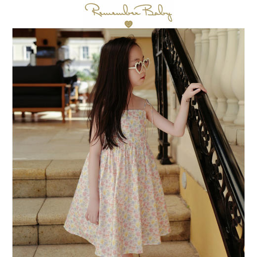 现货 / THINK OF ME | 英国百年品牌LIBERTY面料制 三色堇 系带度假裙 商品图0