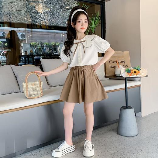 女童夏装短袖套装2023新款洋气童装儿童夏季裙子两件套女大童衣服 商品图1