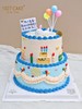 1027CAKE | ins 复古风格  双层 手绘蛋糕 商品缩略图0